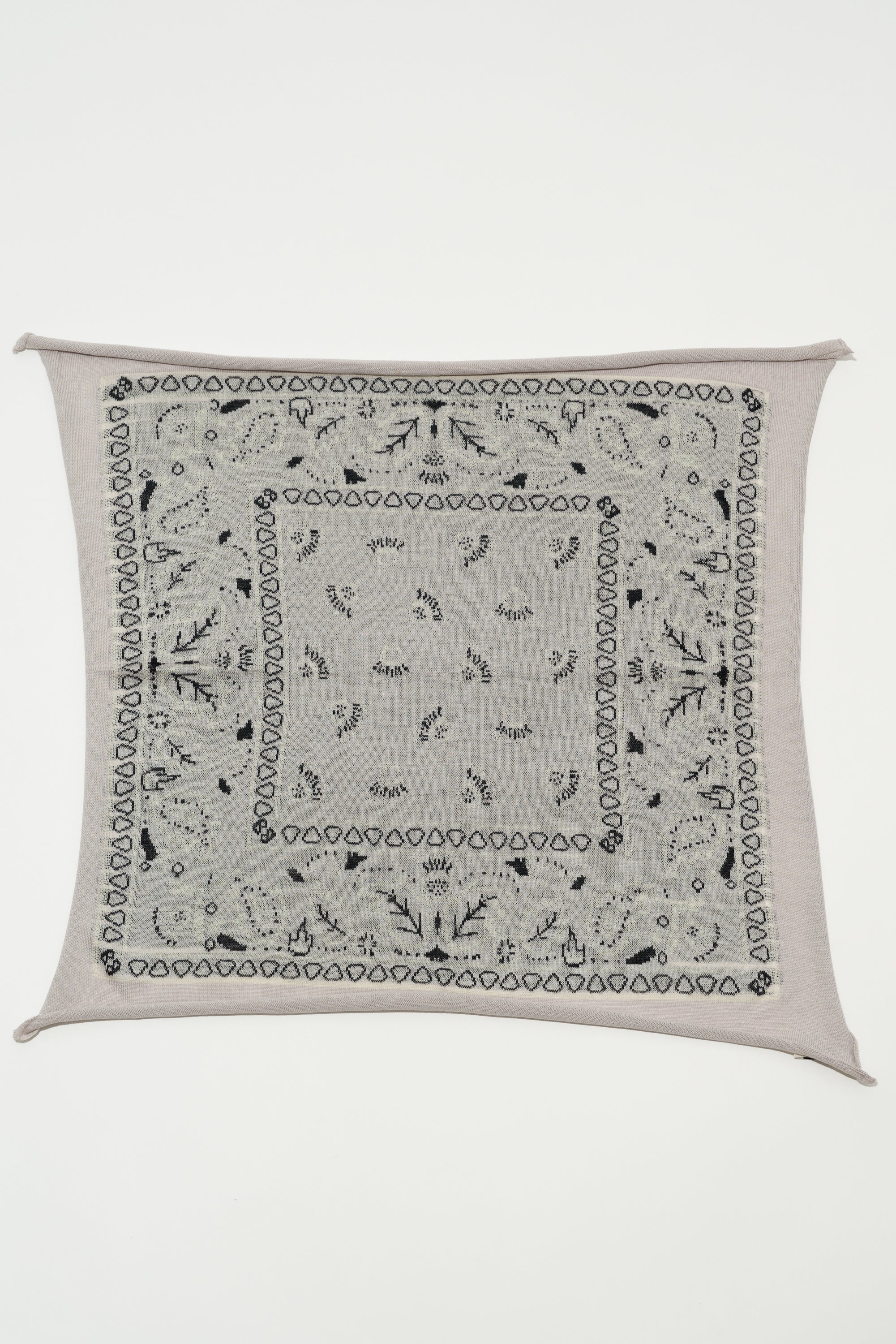 Scarves Organic by John Patrick Cashmere Bandana in Light Grey Organic by John Patrick