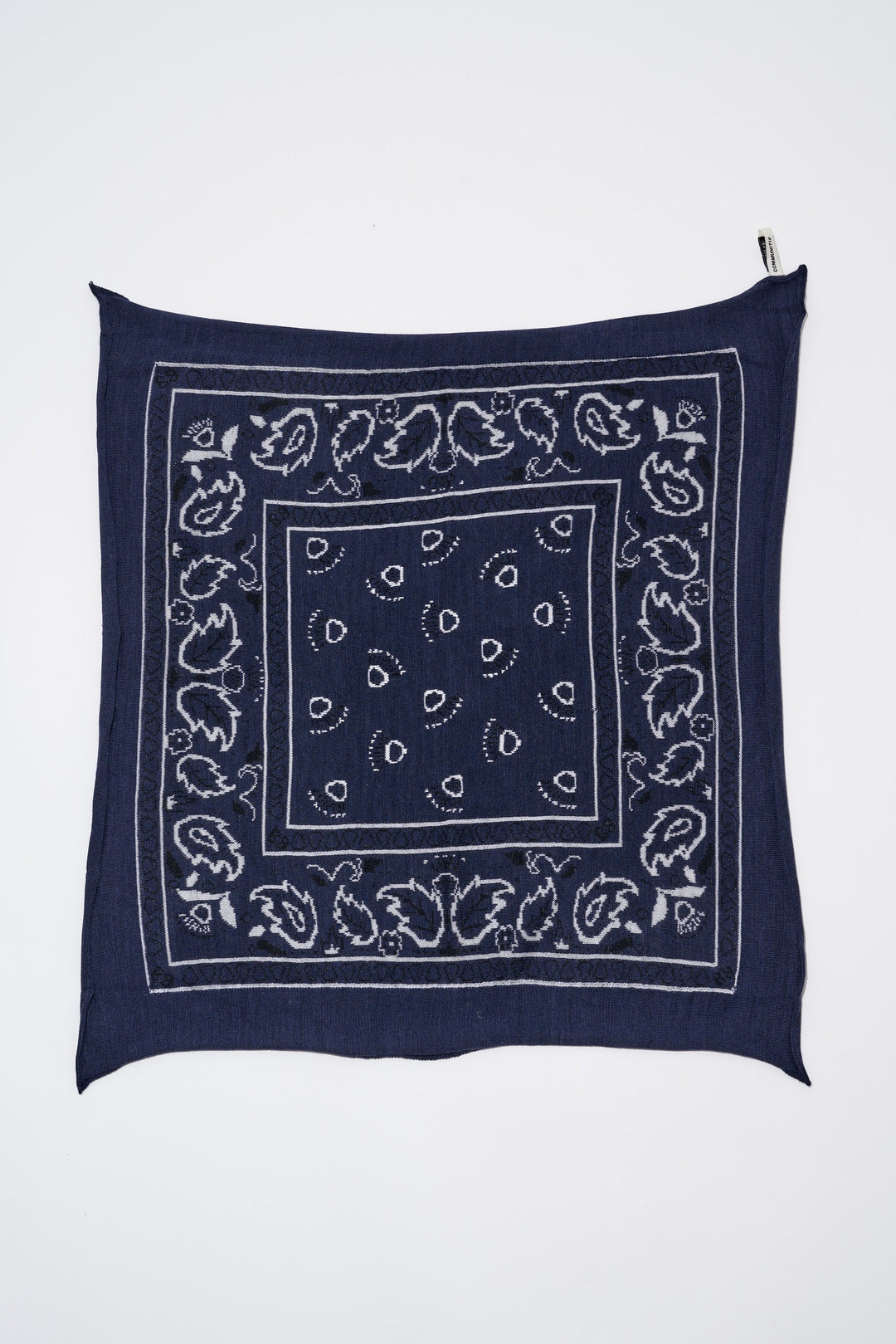  Organic by John Patrick Cashmere Bandana in Navy Serafina