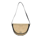 Handbags Bembien Luna Bag in Black Rattan Bembien