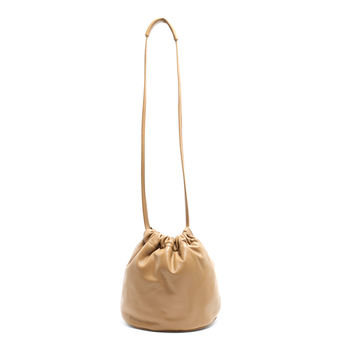 HANDBAGS ALLEGRO BUCKET BAG IN CARAMEL Lemiz