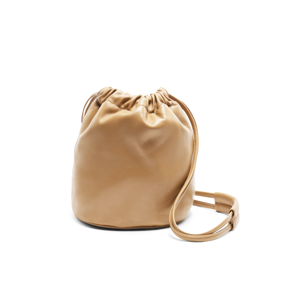 HANDBAGS ALLEGRO BUCKET BAG IN CARAMEL Lemiz