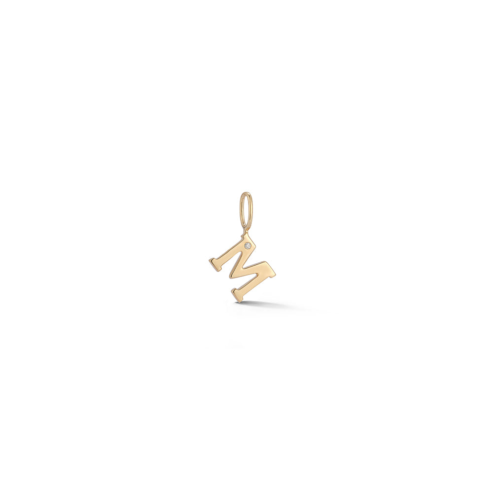 Pendants Dana Rebecca DRD Initial Charm in Yellow Gold Dana Rebecca