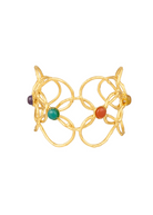 Bracelets Sylvia Toledano Arabesque Cuff with Stones Sylvia Toledano