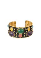 Bracelets Sylvia Toledano Byzantine Cuff in Black with Stones Sylvia Toledano