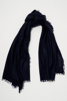 Scarves Organic by John Patrick Felted Cashmere Stole in Navy Organic by John Patrick