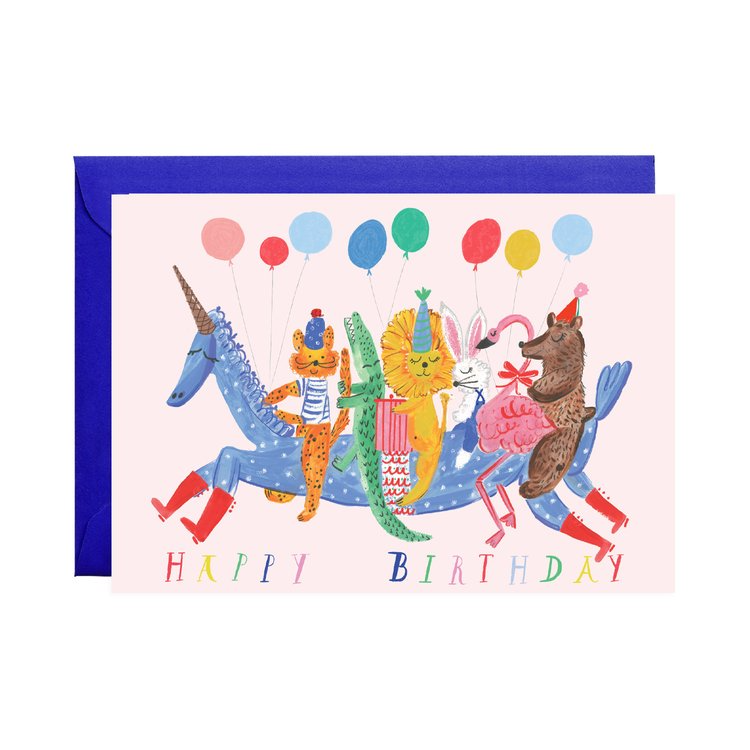 Greeting & Note Cards Mr. Boddington Unicorn Express Greeting Card Mr. Boddington