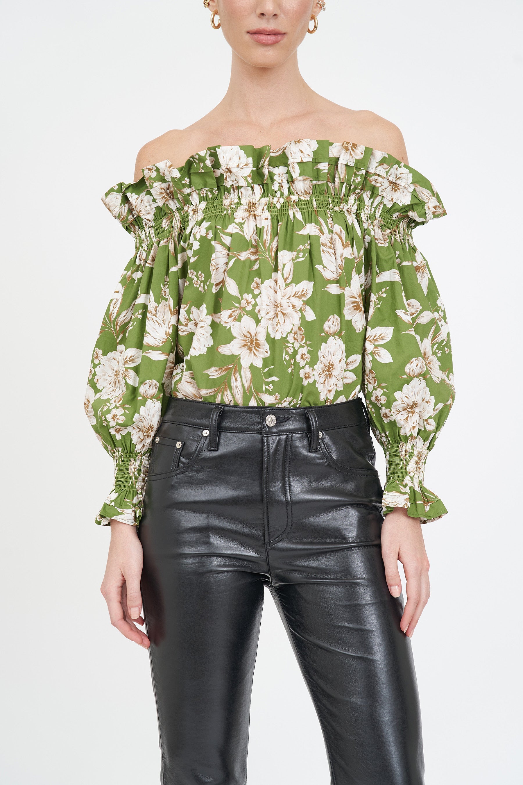 Tops Christy Lynn Regina Top in Green Magnolia Christy Lynn