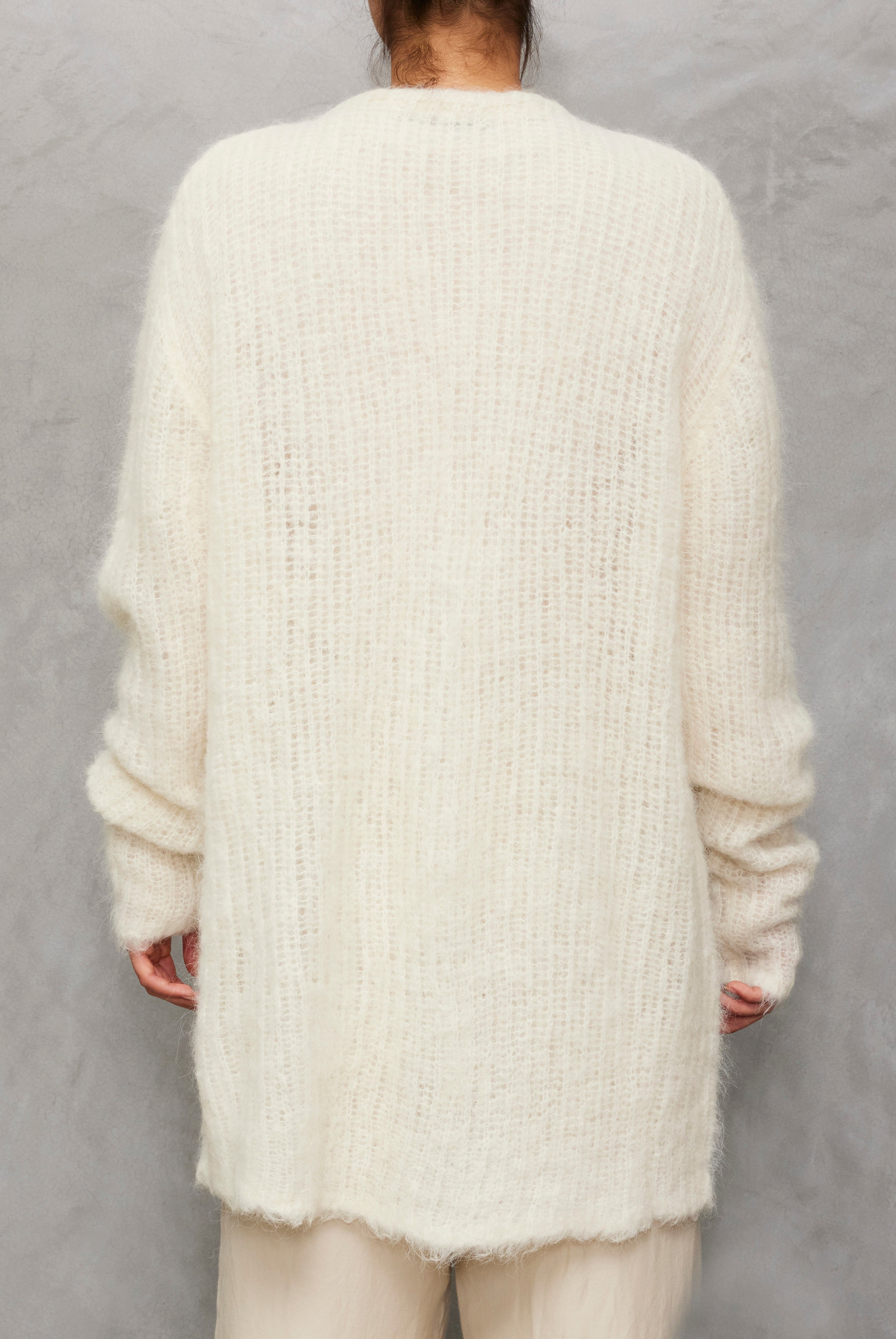 SWEATERS Charlotte's Web Cardi in Creme Brazeau Tricot