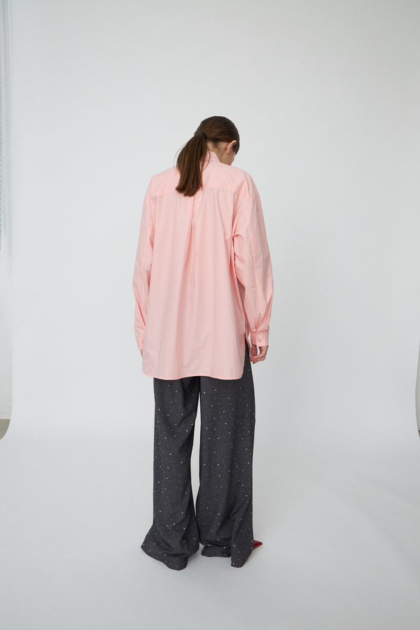 BLOUSES/SHIRTS/TOPS Cotton Poplin Shirt in Clear Pink Stella Nova