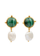 FASHION JEWELRY Diane Earring in Malachite Sylvia Toledano