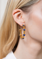 FASHION JEWELRY Petite Candy Hoops in Lapis Sylvia Toledano