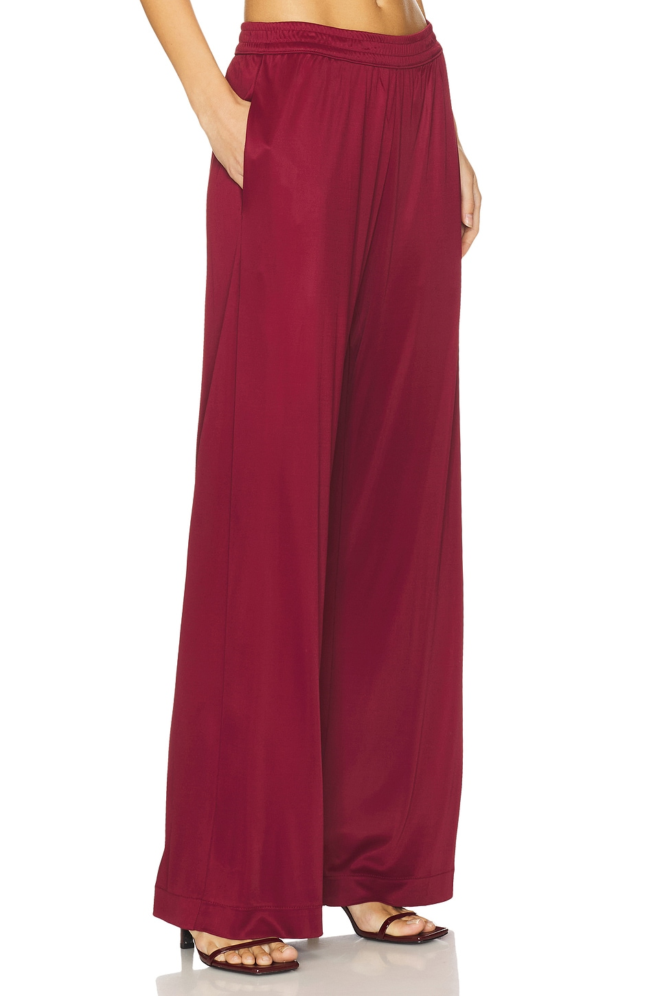 PANTS/SHORTS Liquid Jersey Resort Pant in Ruby Enza Costa