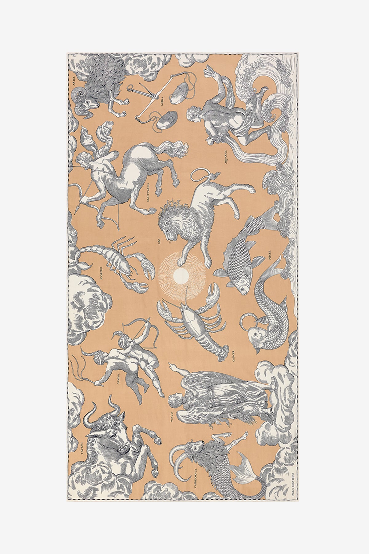 ACCESSORIES Astrology Scarf in Natural Inoui Editions