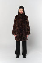 COATS/JACKET Blair Leopard Mid-Length Coat in Dark Leopard Apparis