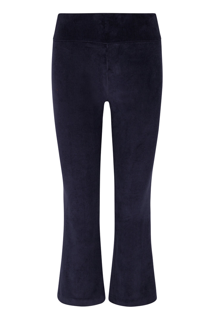 Pants SPRWMN Crop Flare Corduroy Leggings in Navy Sprwmn