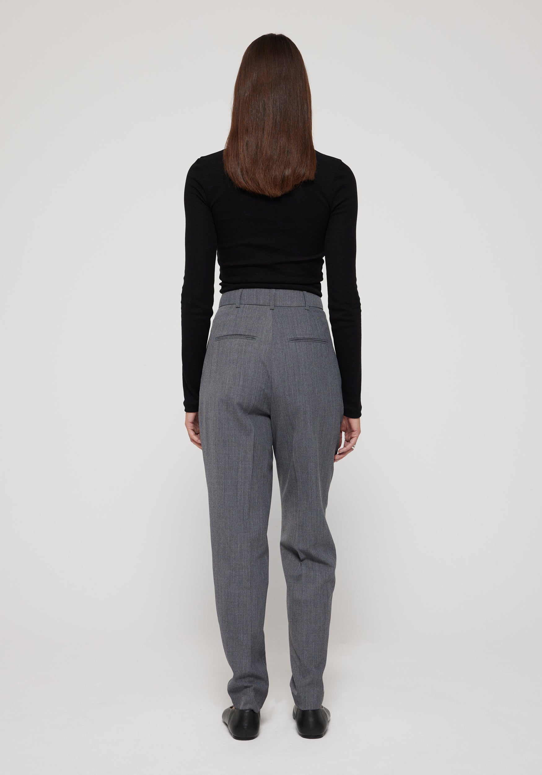 PANTS/SHORTS CARROT FIT SINGLE PLEAT TROUSER ROHE