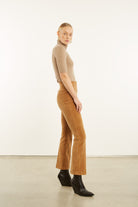 Pants SPRWMN Ankle Flare Corduroy Pant in Camel Sprwmn