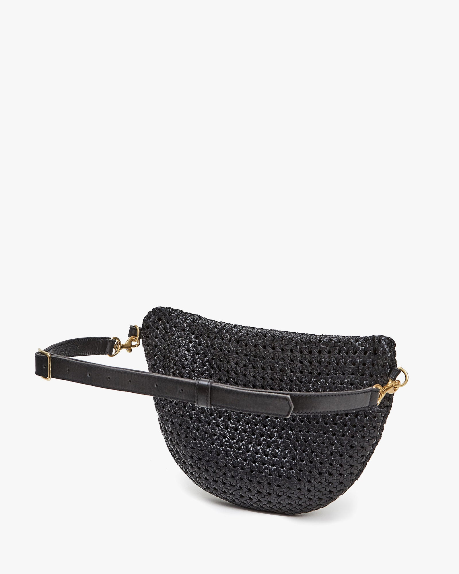 HANDBAGS Grande Fanny in Black Rattan Clare V.