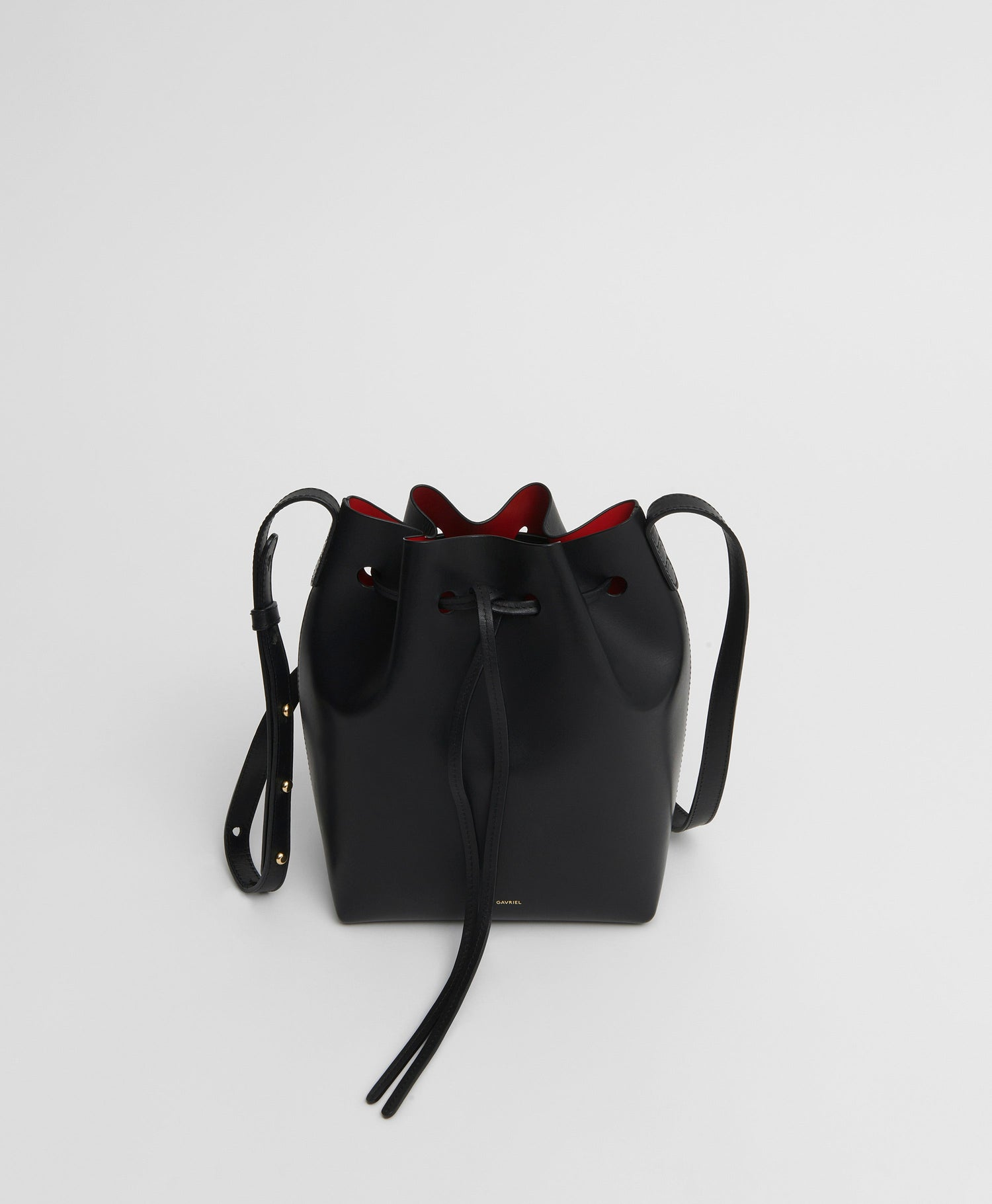 HANDBAGS Mini Bucket Bag in Black/flamma Mansur Gavriel