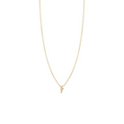 JEWELRY Itty Bitty Diamond Lightning Bolt Necklace in Yellow Gold Zoe Chicco