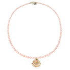 JEWELRY Pink Opal Necklace with Watermelon Tourmaline and Shell Yenden