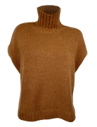 Sweaters Organic by John Patrick T Neck Gilet in Vicuna Organic by John Patrick