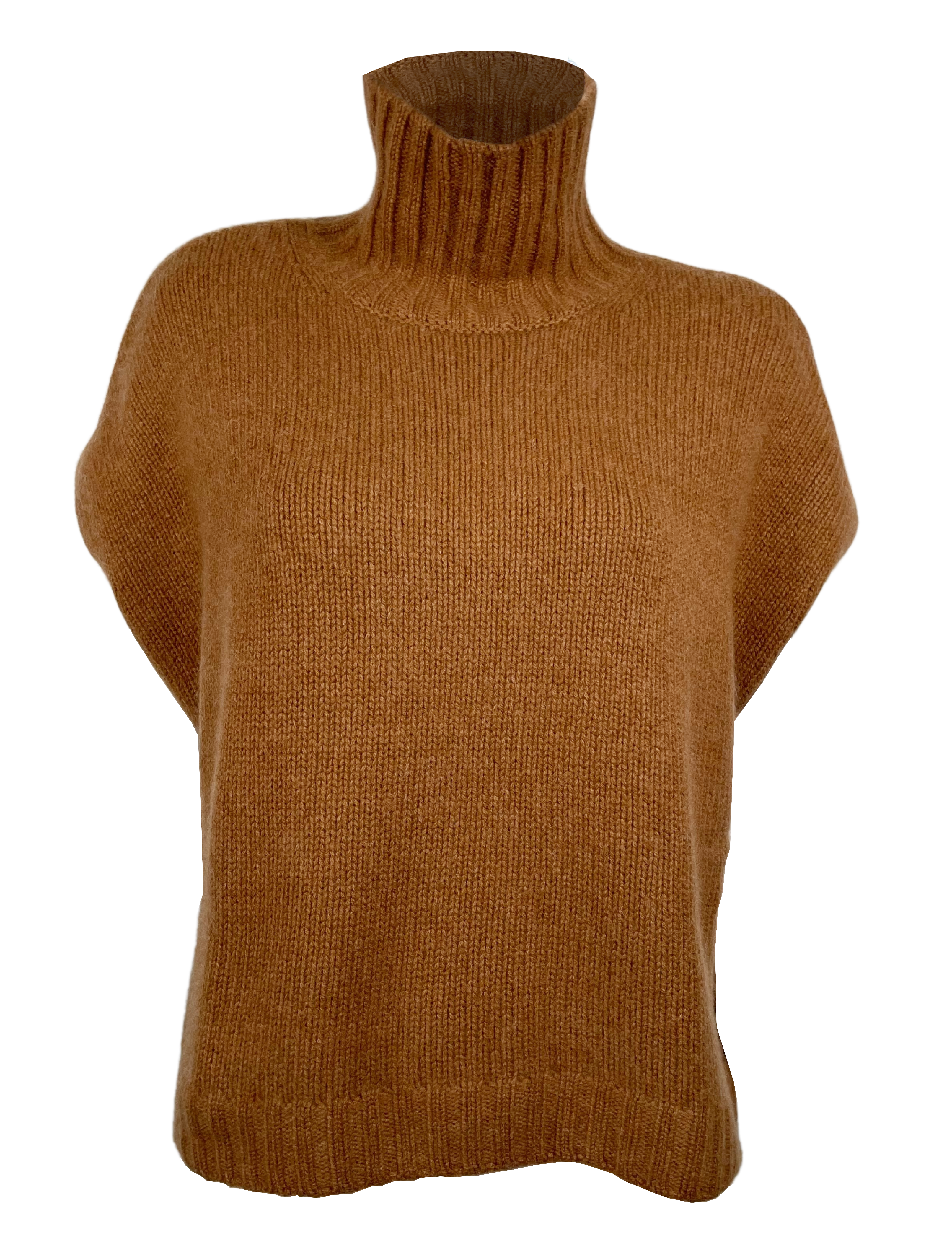 Sweaters Organic by John Patrick T Neck Gilet in Vicuna Organic by John Patrick