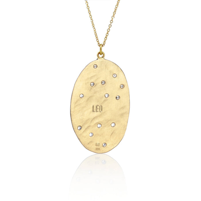 JEWELRY Leo Astrology Necklace in Yellow Gold Brooke Gregson