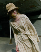 DRESSES/JUMPSUITS Ami Stripe Dress in Driftwood Merlette