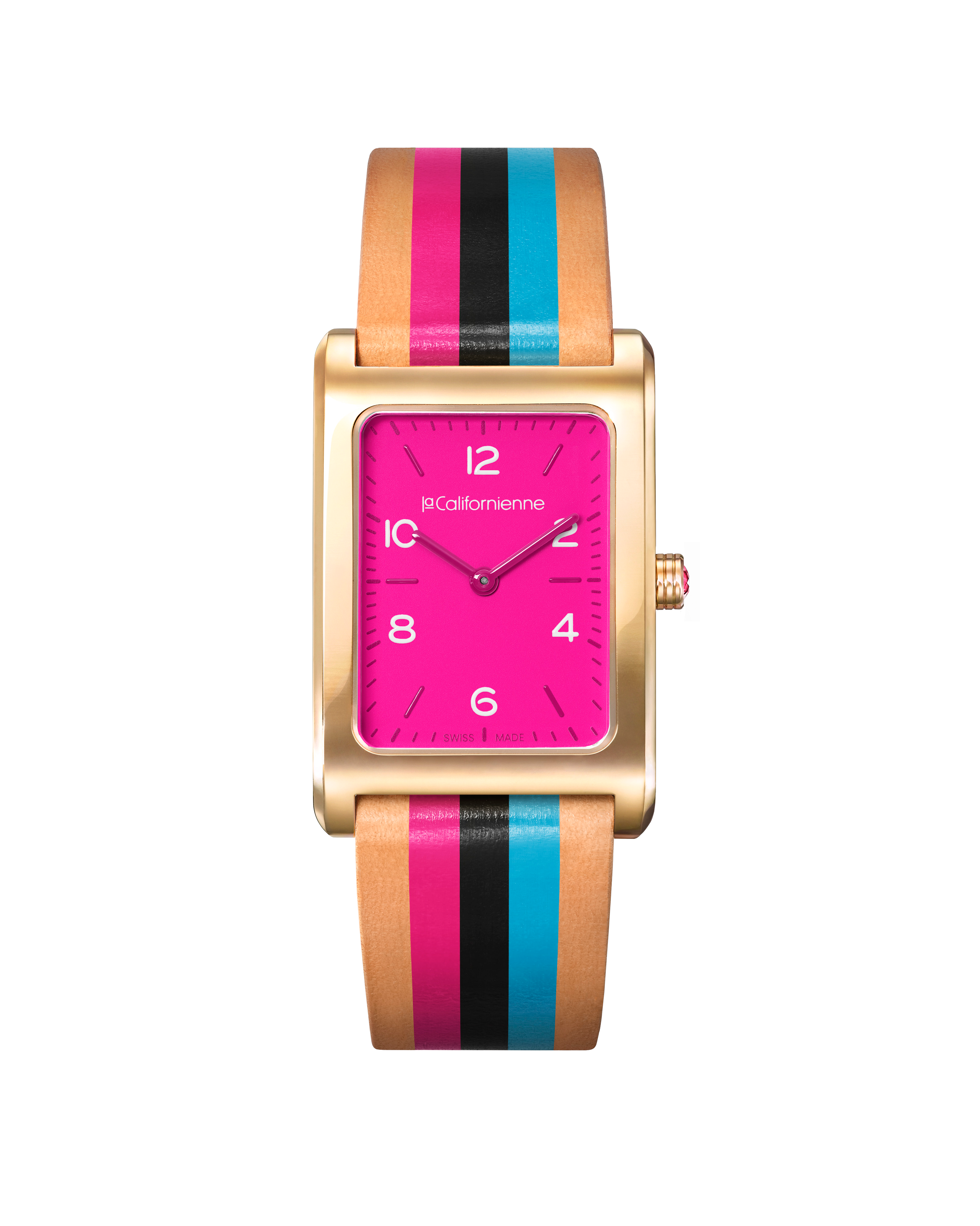 Watches La Californienne Daybreak Watch in Fuchsia, Teal and Black La Californienne