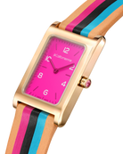 Watches La Californienne Daybreak Watch in Fuchsia, Teal and Black La Californienne