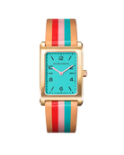 Watches La Californienne Daybreak Watch in Aqua, Red and Pink La Californienne