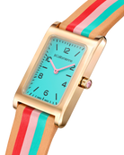 Watches La Californienne Daybreak Watch in Aqua, Red and Pink La Californienne