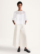 BLOUSES/SHIRTS/TOPS Sol Eyelet Top in White Merlette