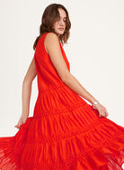 DRESSES/JUMPSUITS Wallis Smocked Dress in Flame Merlette