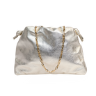 HANDBAGS Monica Clutch in Champagne Lemiz