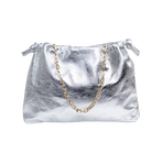 HANDBAGS Monica Clutch in Silver Lemiz