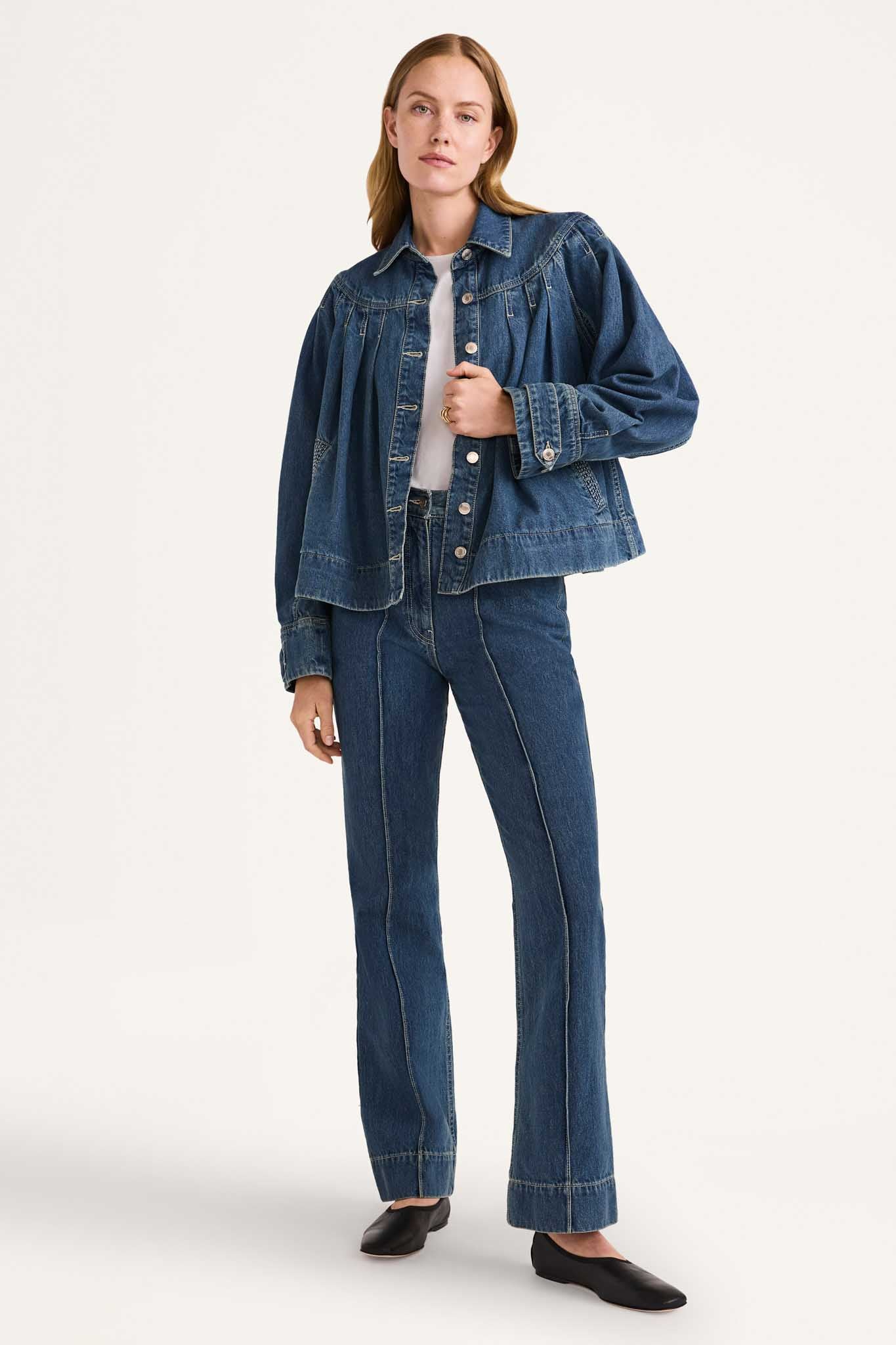 COATS/JACKET Merlette Easton Blue Jacket in Denim Merlette