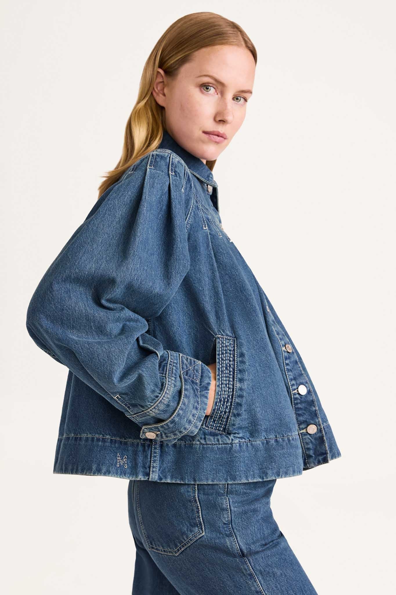 COATS/JACKET Merlette Easton Blue Jacket in Denim Merlette