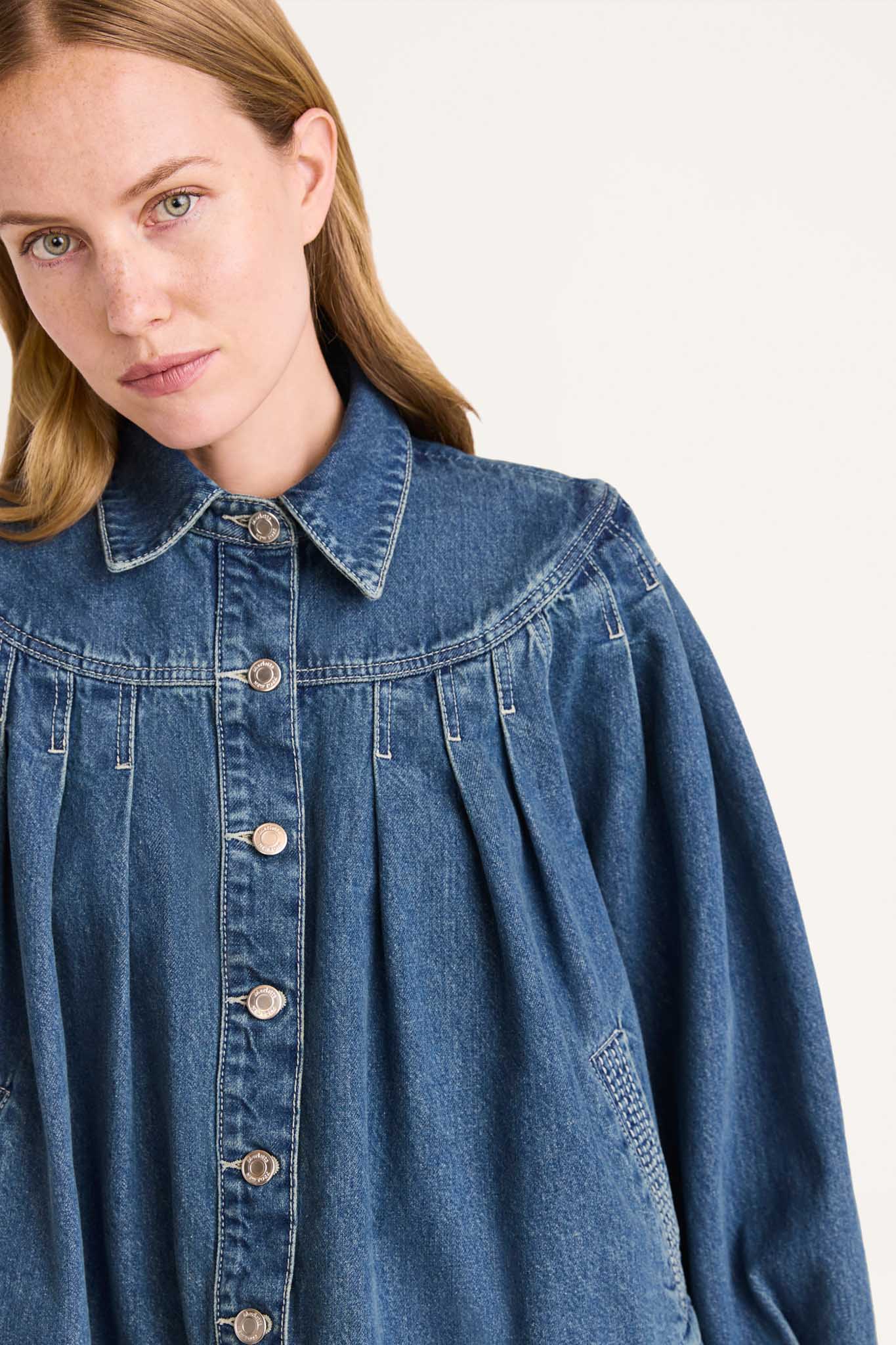 COATS/JACKET Merlette Easton Blue Jacket in Denim Merlette