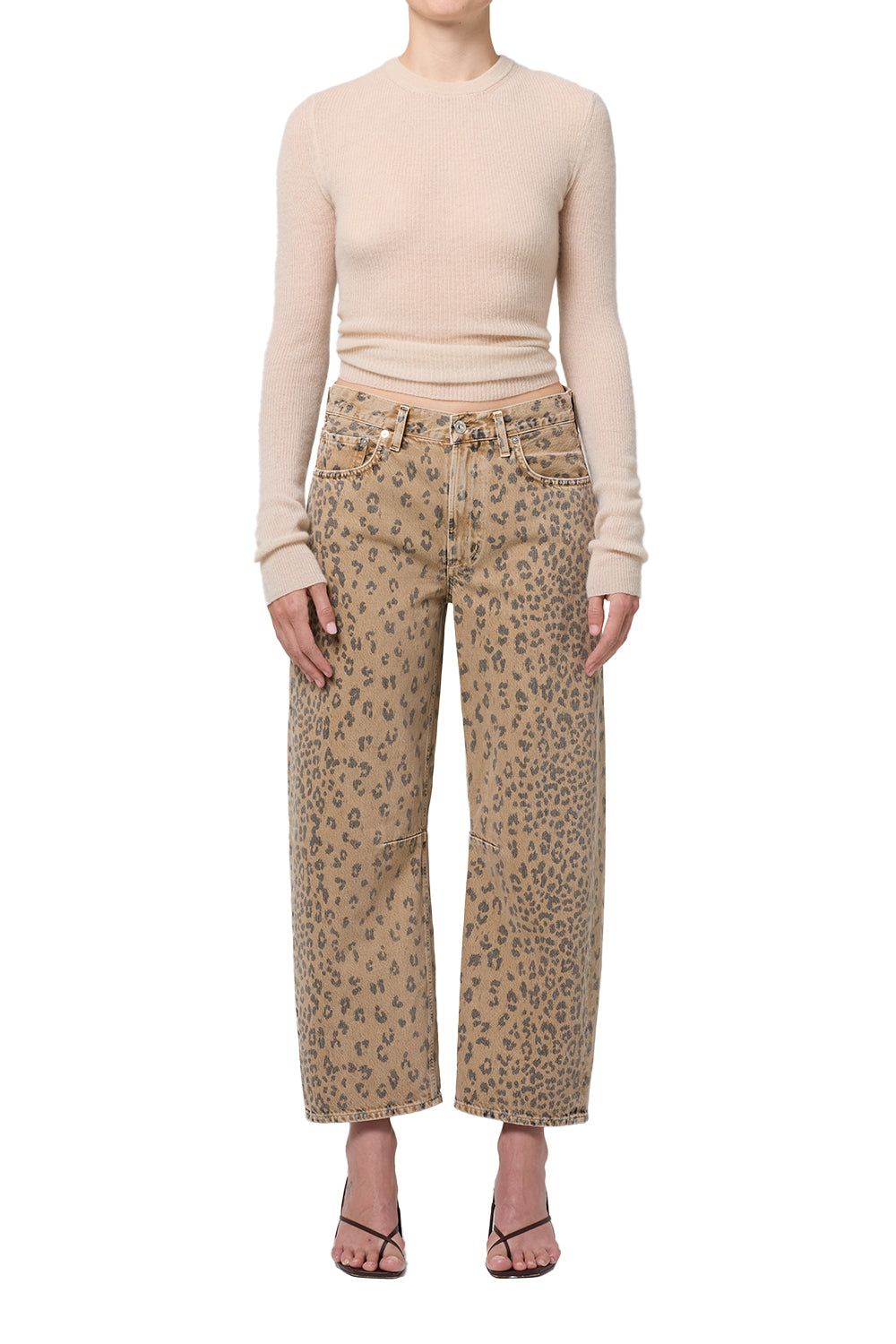 PANTS/SHORTS Miro Pant in Natural Cheetah Citizens of Humanity