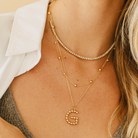 JEWELRY Poppy Rae Initial Necklace in Yellow Gold Dana Rebecca