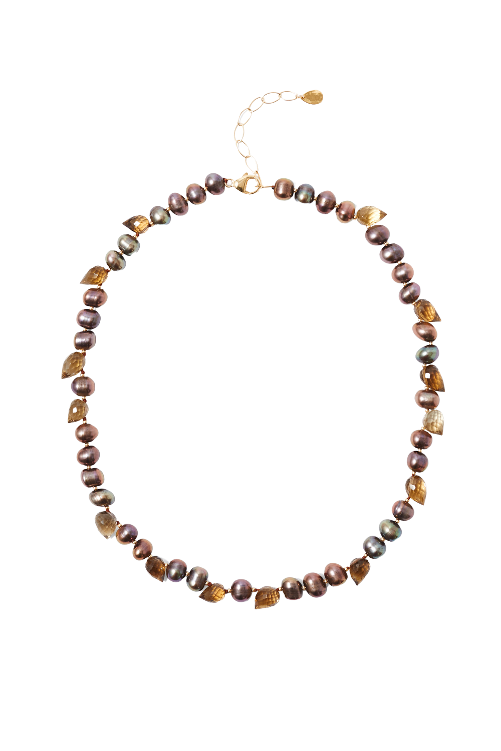 JEWELRY WILLA NECKLACE IN TAUPE PEARL MIX Chan Luu