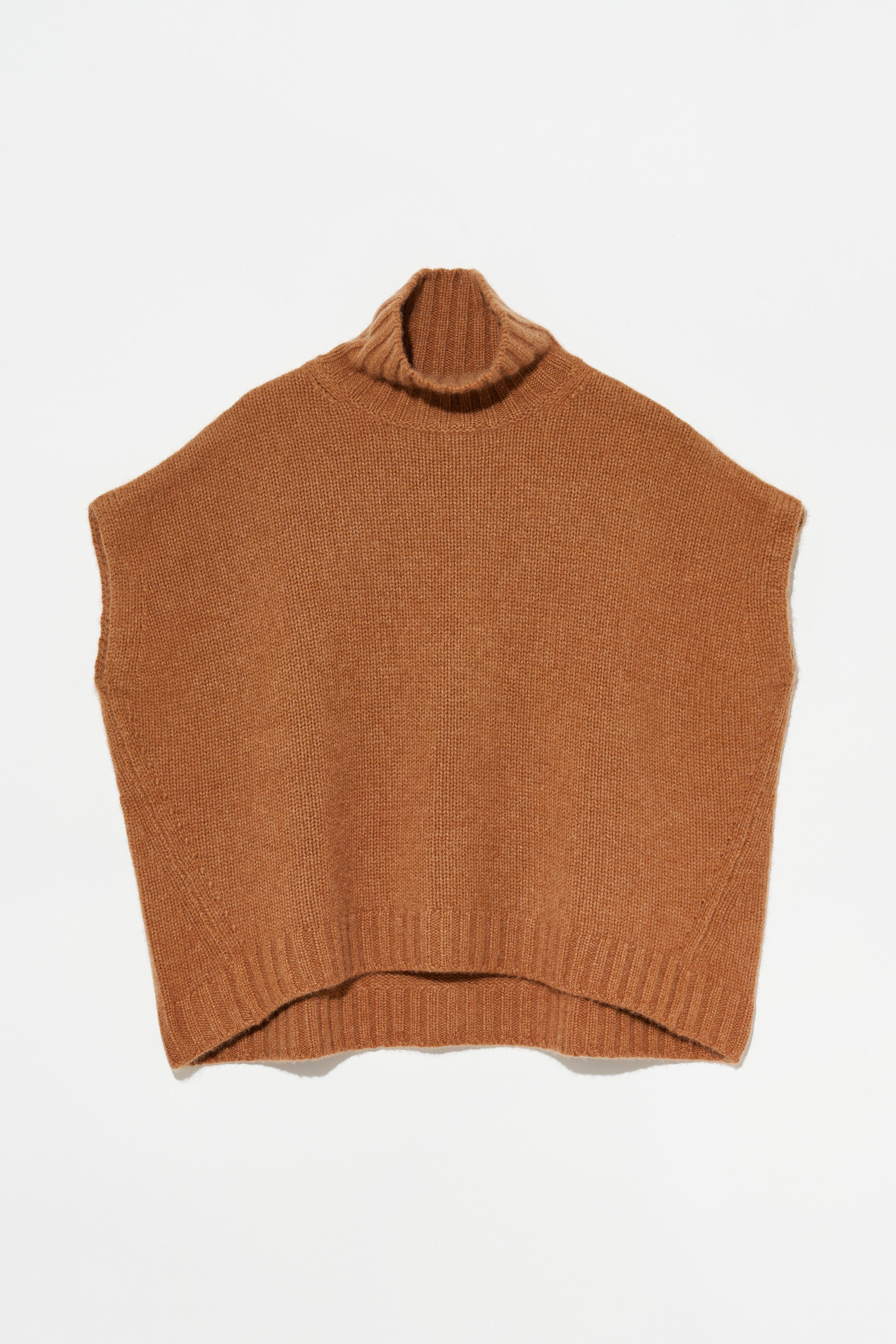 Sweaters Organic by John Patrick T Neck Gilet in Vicuna Organic by John Patrick