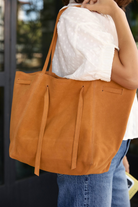 HANDBAGS Florence Tote in Honey Suede ORSYN