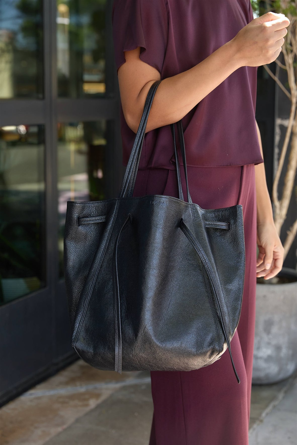 HANDBAGS Florence Tote in Black Metallic ORSYN