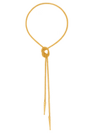 FASHION JEWELRY Bolo Tie Necklace in Gold Sylvia Toledano