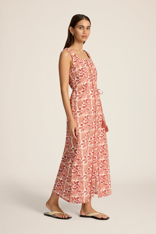 DRESSES/JUMPSUITS Paloma Maxi Dress in Albenya Dahlia Hannah Artwear