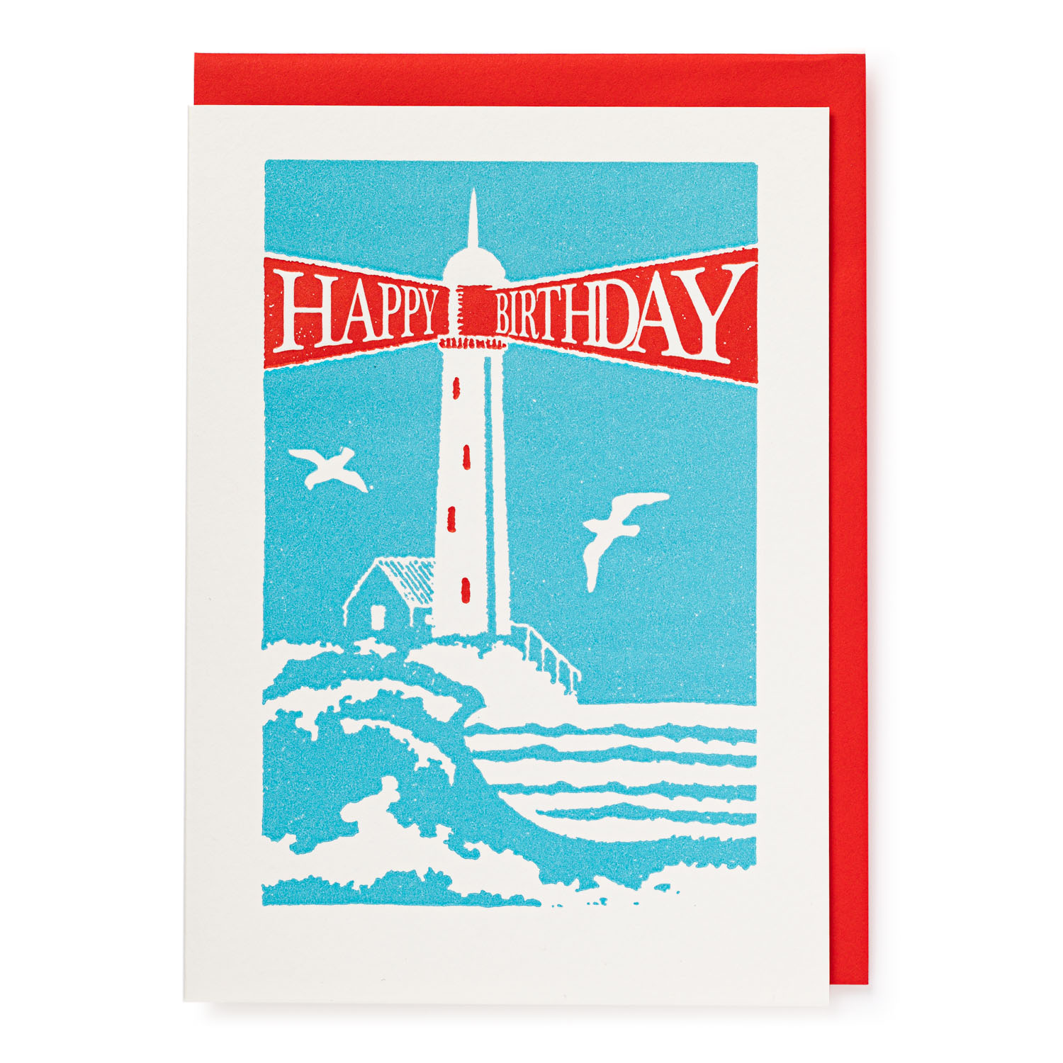 BOOKS/STATIONERY HAPPY BIRTHDAY LIGHT HOUSE - BDAY GREETING CARD Archivist Gallery