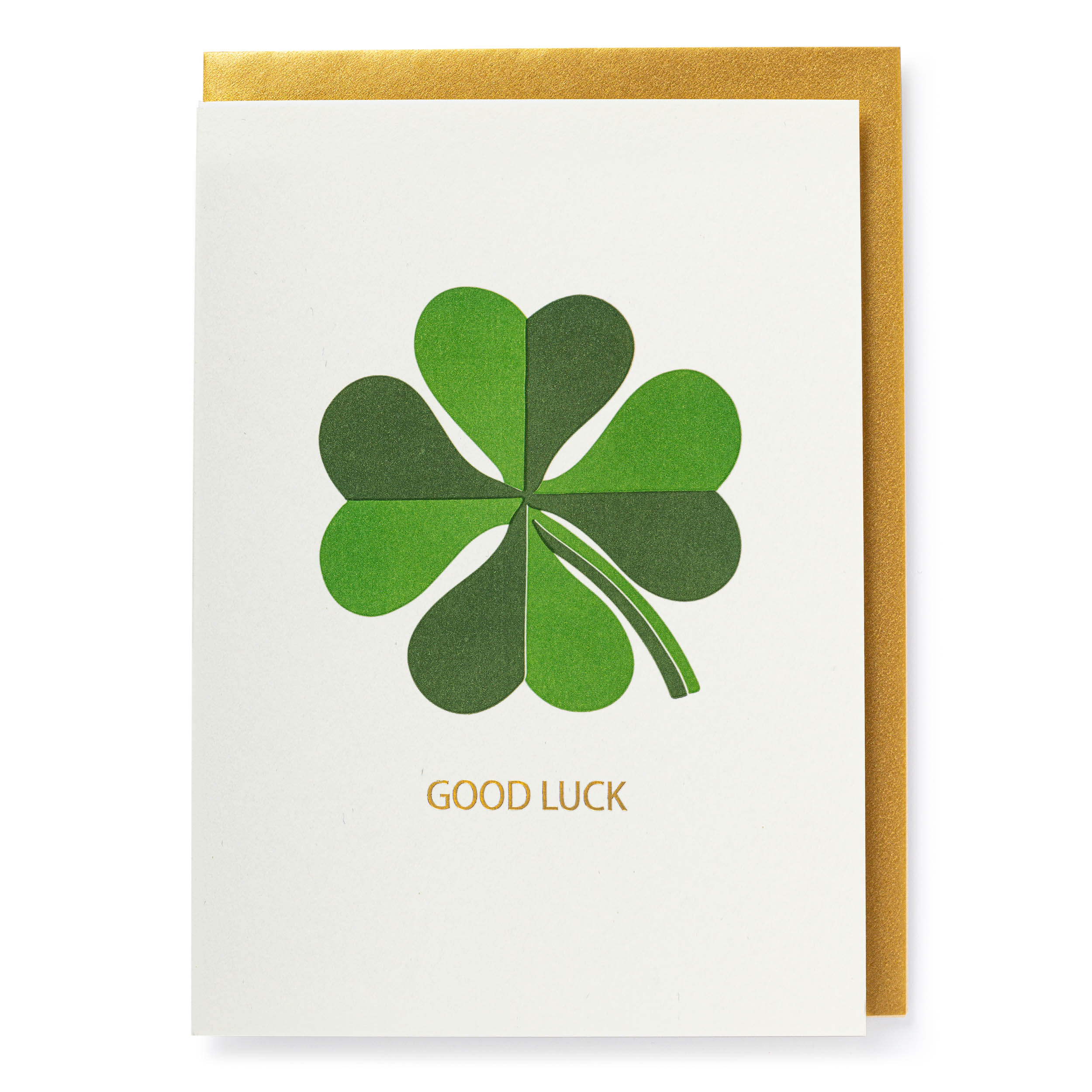 BOOKS/STATIONERY GOOD LUCK CLOVER - CONGRATS/GOOD LUCK GREETING CARD Archivist Gallery